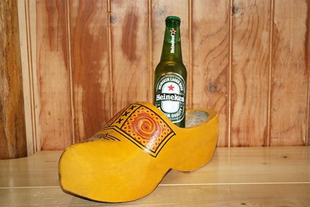 Heineken Beer Bottle in Clog