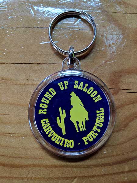 Round Up Saloon keyring front