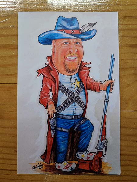 Round Up Saloon postcard